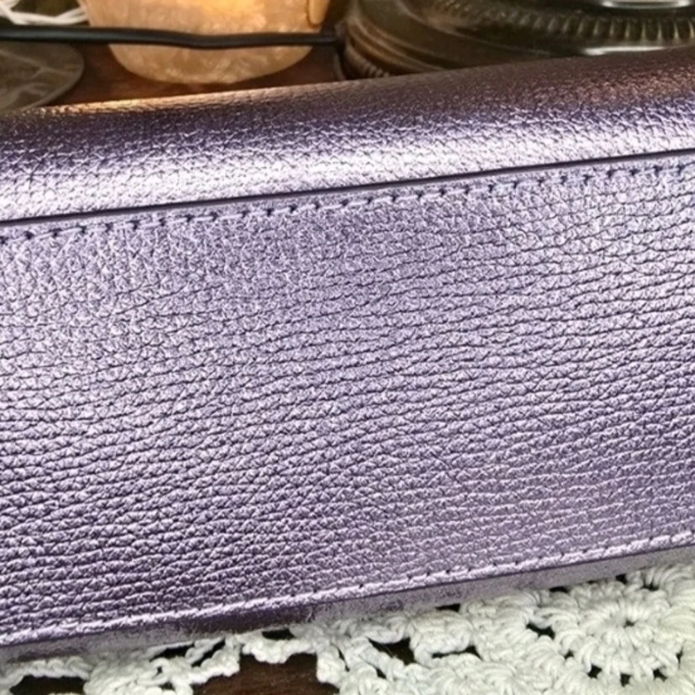 Kate Spade Metallic Purple Micro Bag
